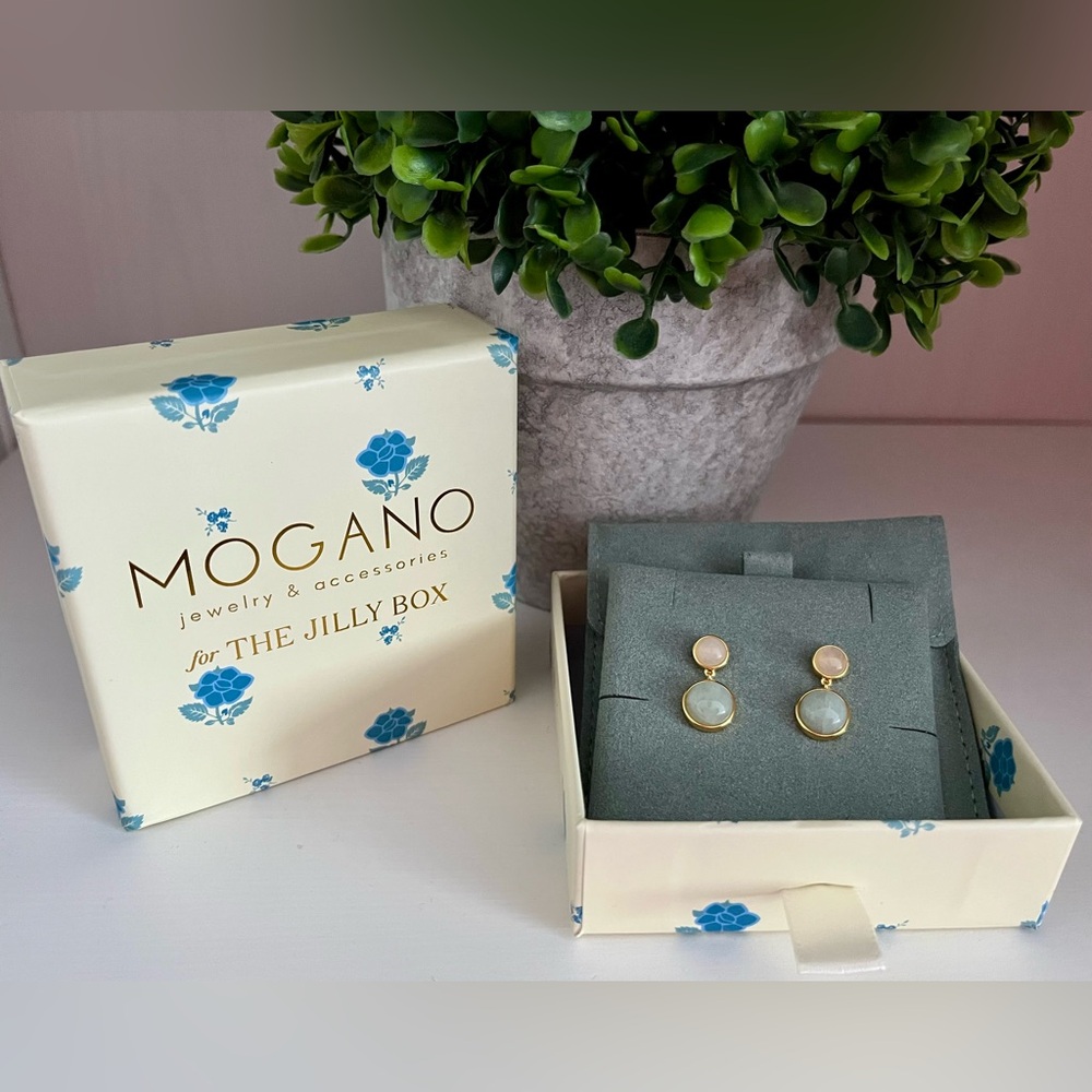 Brand new - Mogano Jade Jilly earrings from the Summer 2025 Jilly Box